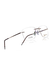 Square Signature Rimless Frame (Silver)