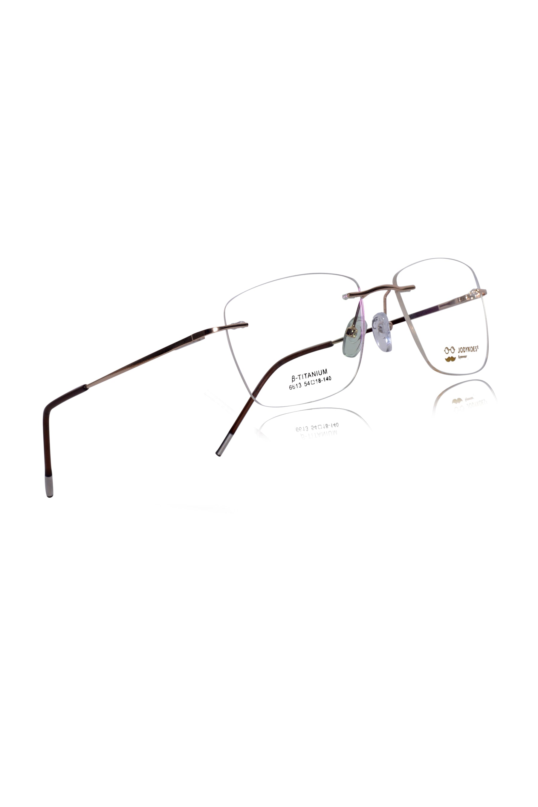 Square Signature Rimless Frame (Silver)