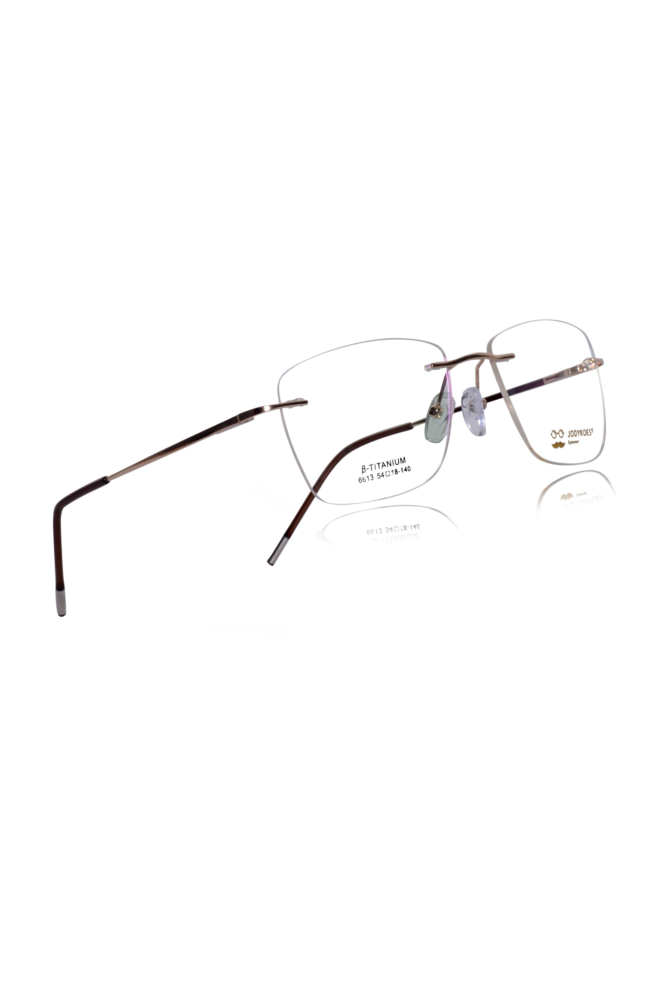 Square Signature Rimless Frame (Silver)