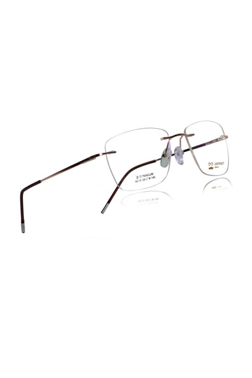 Square Signature Rimless Frame (Silver)