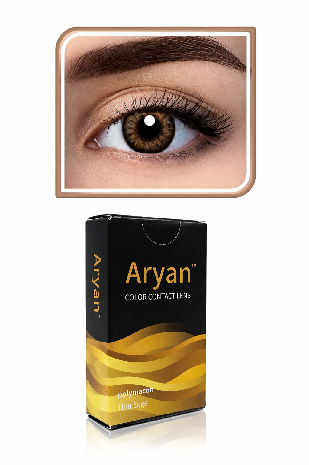 Aryan Color Contact Lenses 3 Months Disposable – Charming Hazel | Quarterly Colored Contact Lenses