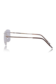 Square Signature Rimless Frame (Silver)
