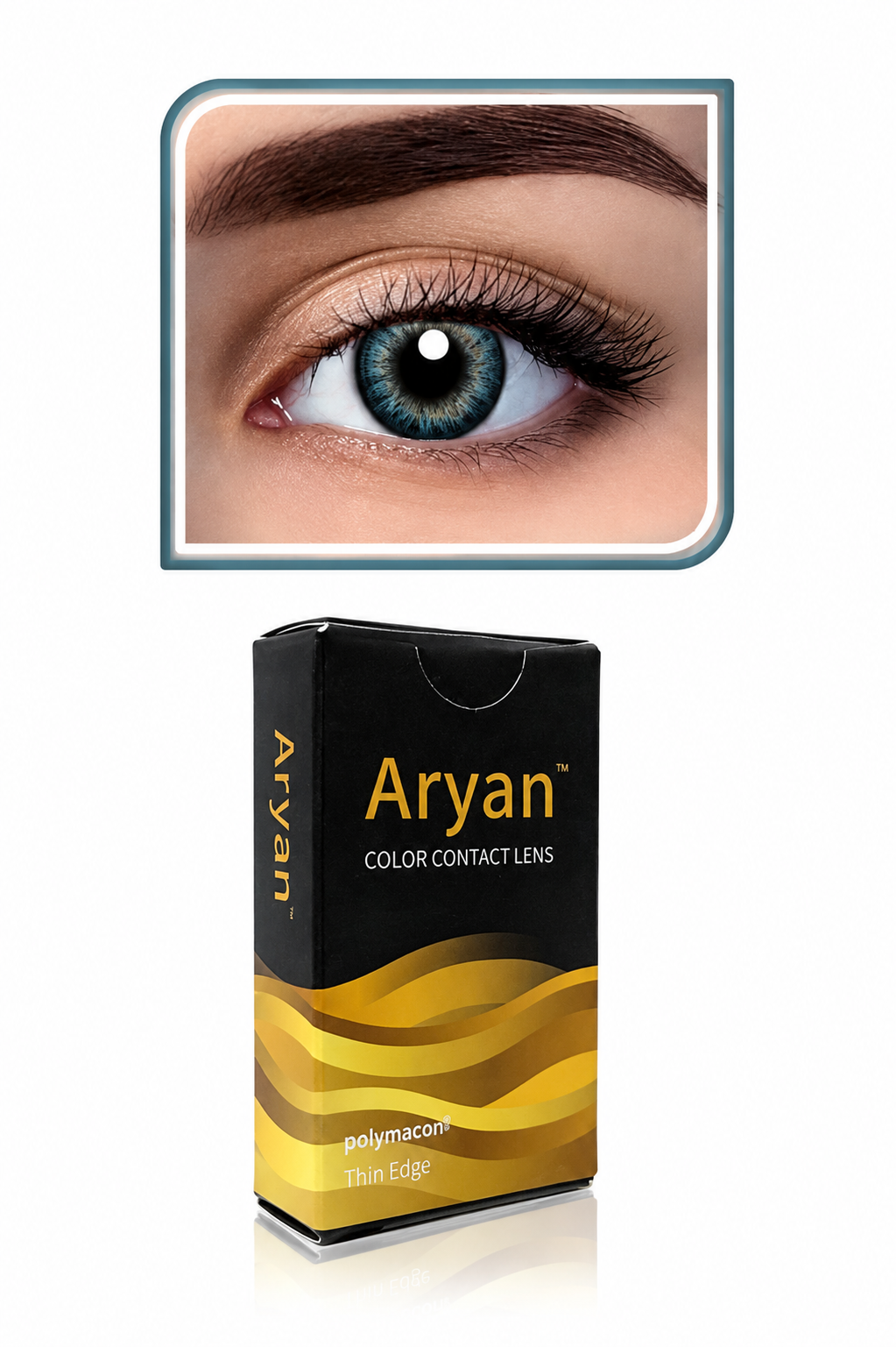 Aryan Color Contact Lenses 3 Months Disposable – Cool Turquoise | Quarterly Colored Contact Lenses