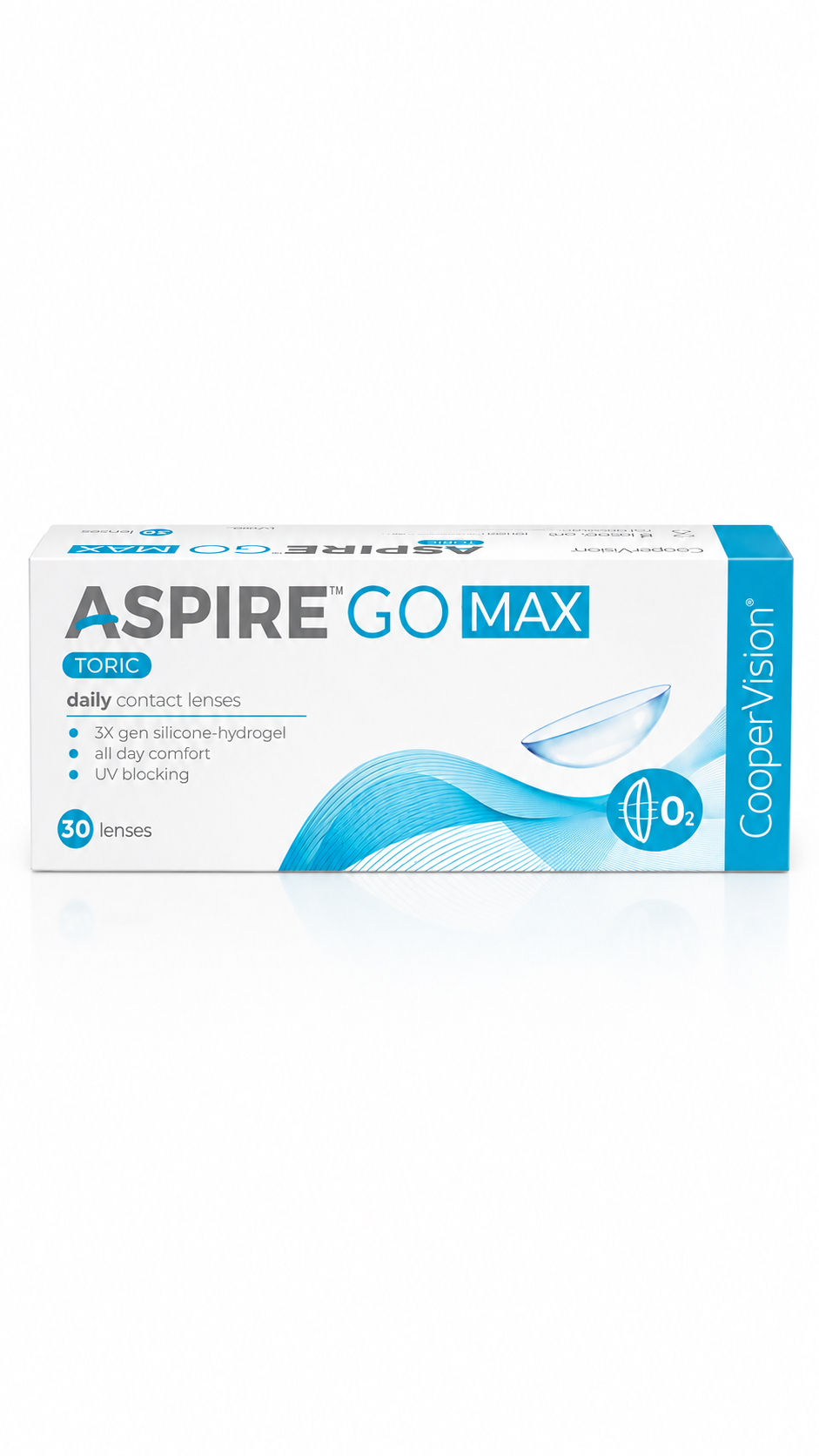CooperVision Aspire GO MAX 1 Day Toric Contact Lenses for Astigmatism – 30 Lenses