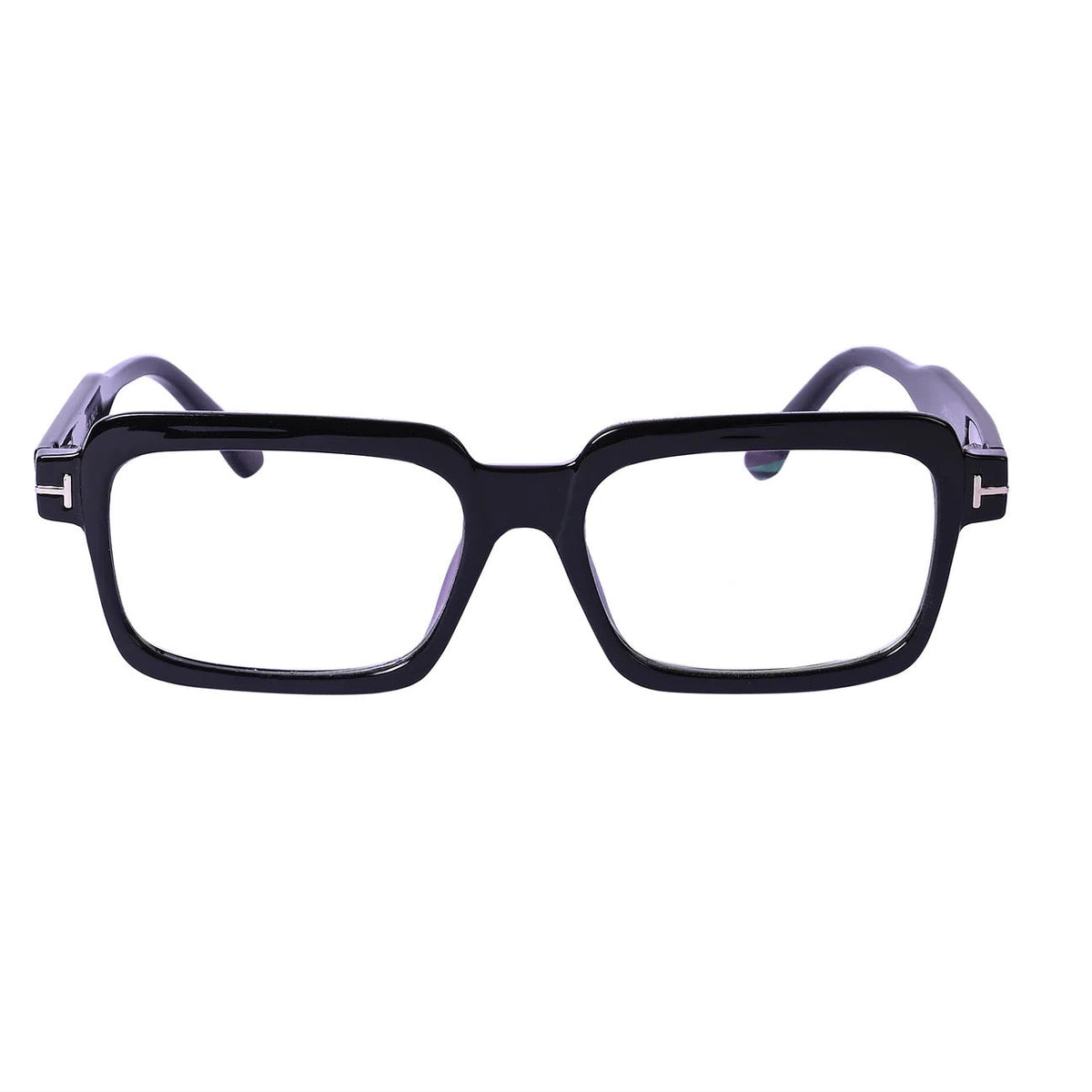 Premium Pure Sheet Square Eyeglasses (Black)