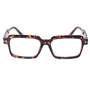 Premium Pure Sheet Square Eyeglasses (Tiger Print)