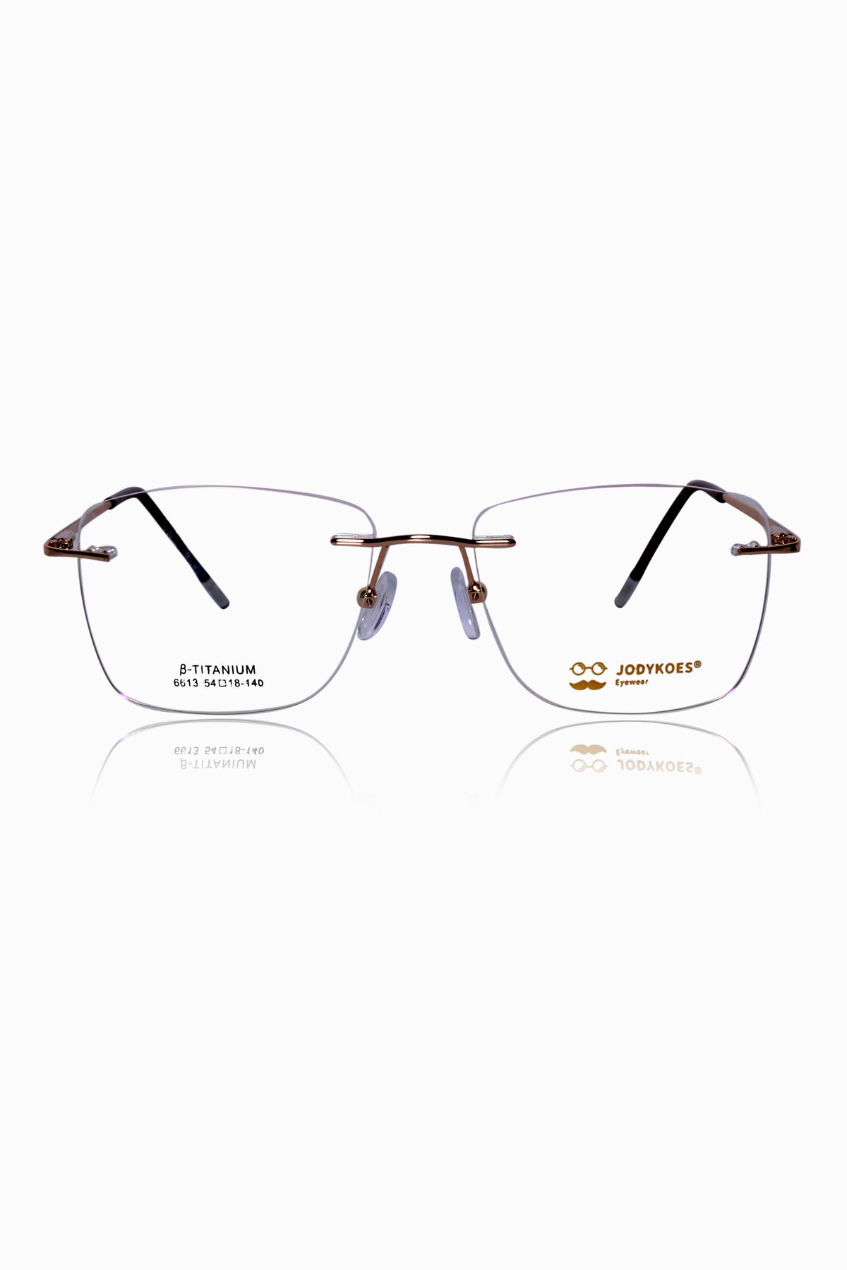 Square Signature Rimless Frame (Silver)