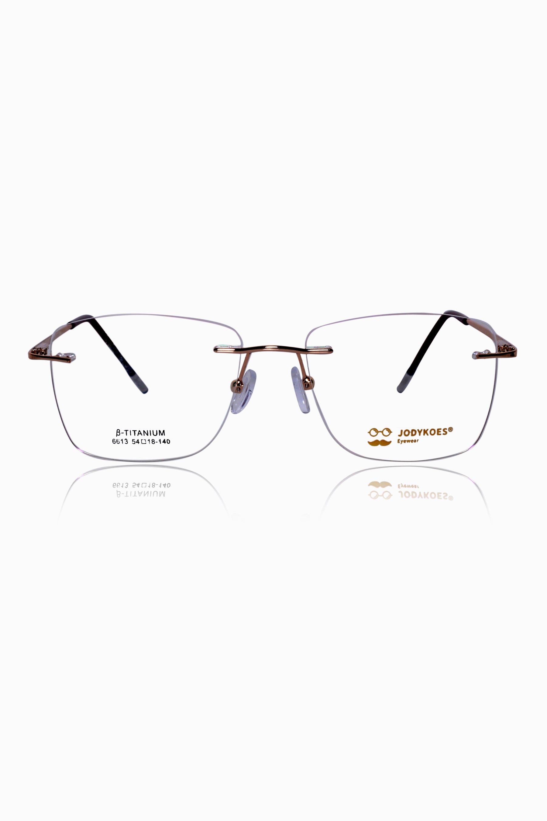 Square Signature Rimless Frame (Silver)