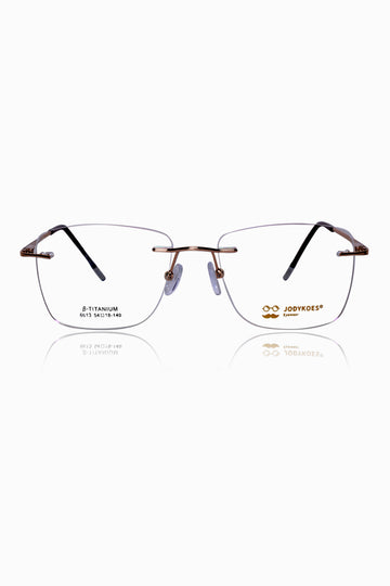 Square Signature Rimless Frame (Silver)
