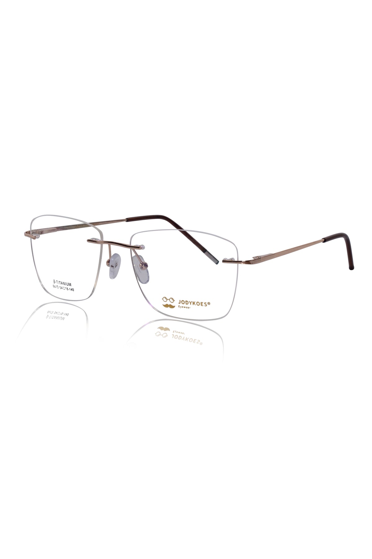 Square Signature Rimless Frame (Silver)