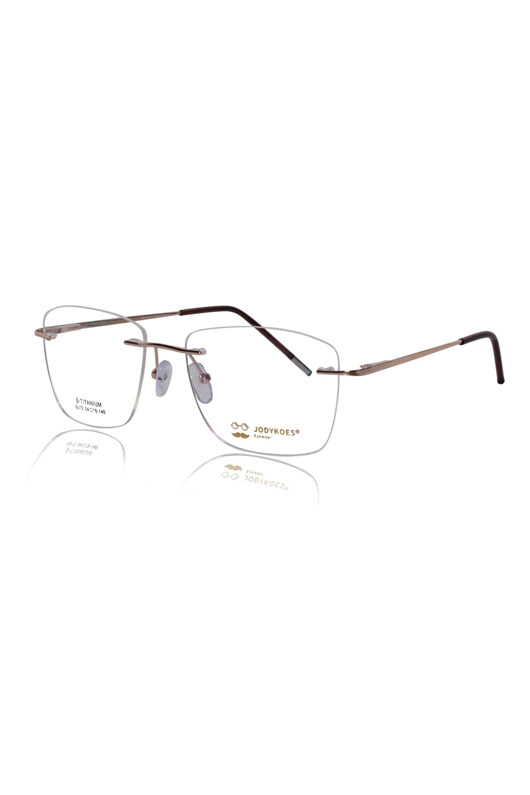 Square Signature Rimless Frame (Silver)