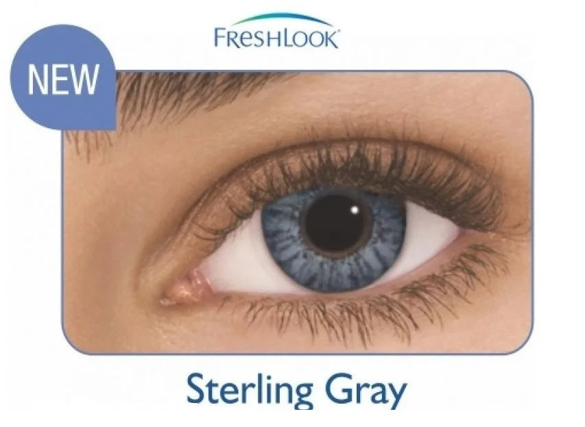 FRESHLOOK MONTHLY COLOR BLENDS CONTACT LENS (2 LENS) -STERLING GRAY