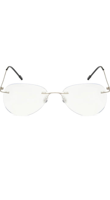 Aviator Signature Rimless Frame (Silver)