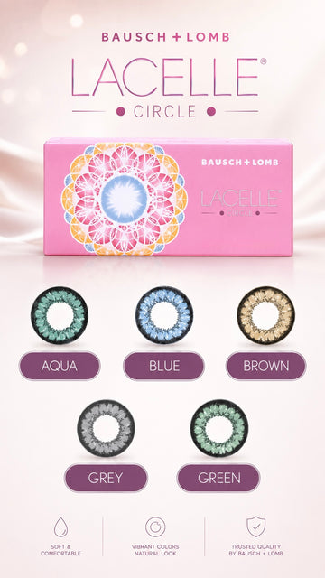 Bausch + Lomb Lacelle Circle Colour Monthly Contact Lens – Brown Single Lens Pack