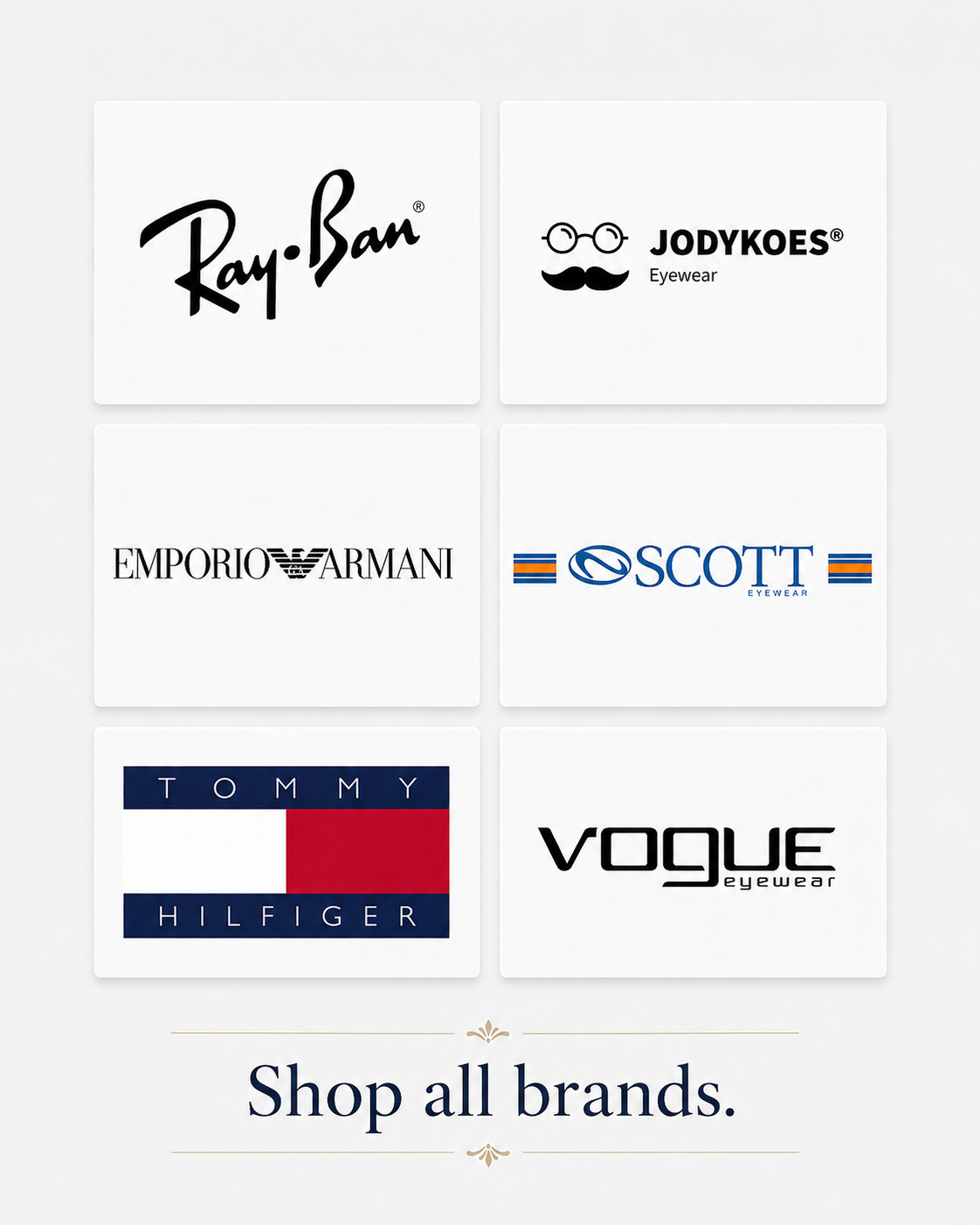 East West Opticals brand eyewear