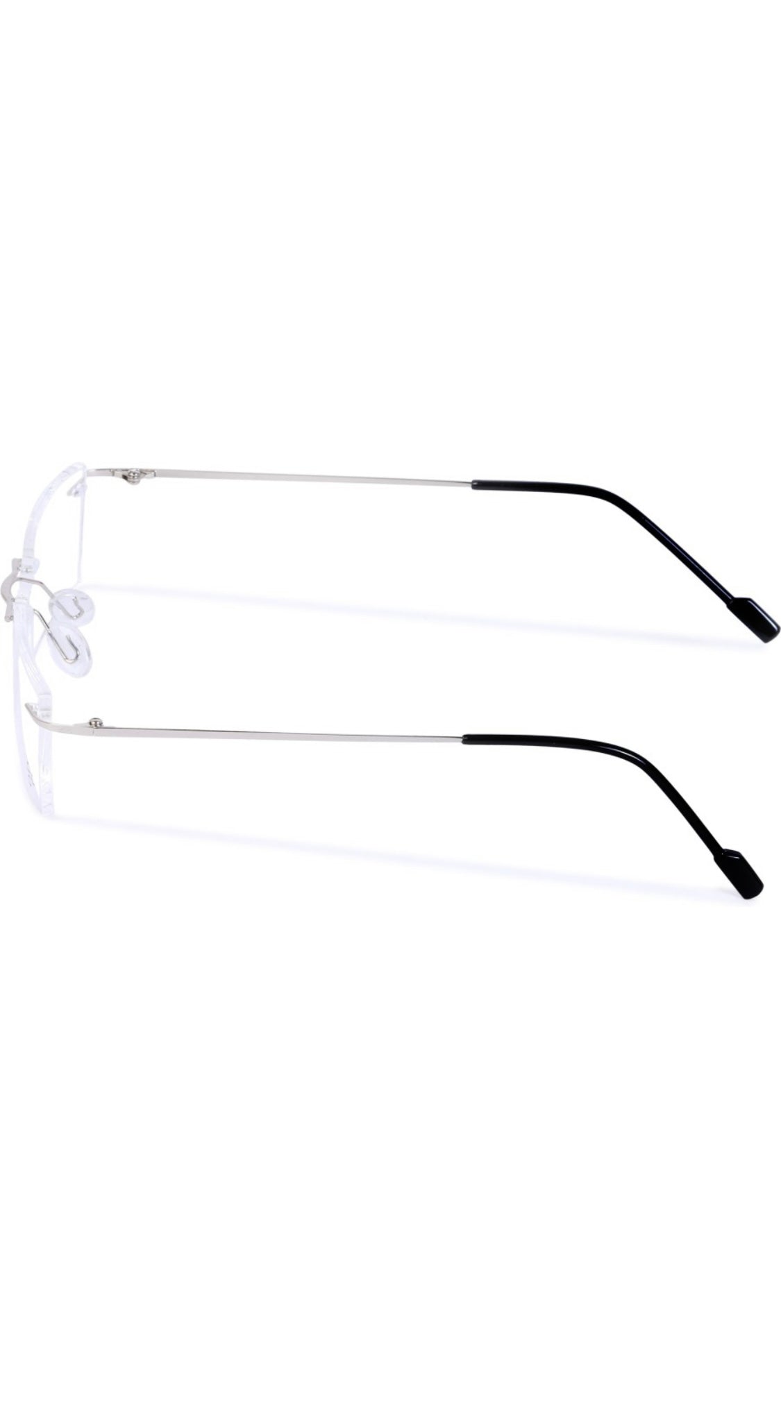 Rectangle Signature Rimless Frame (Silver)