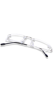 Rectangle Signature Rimless Frame (Silver)