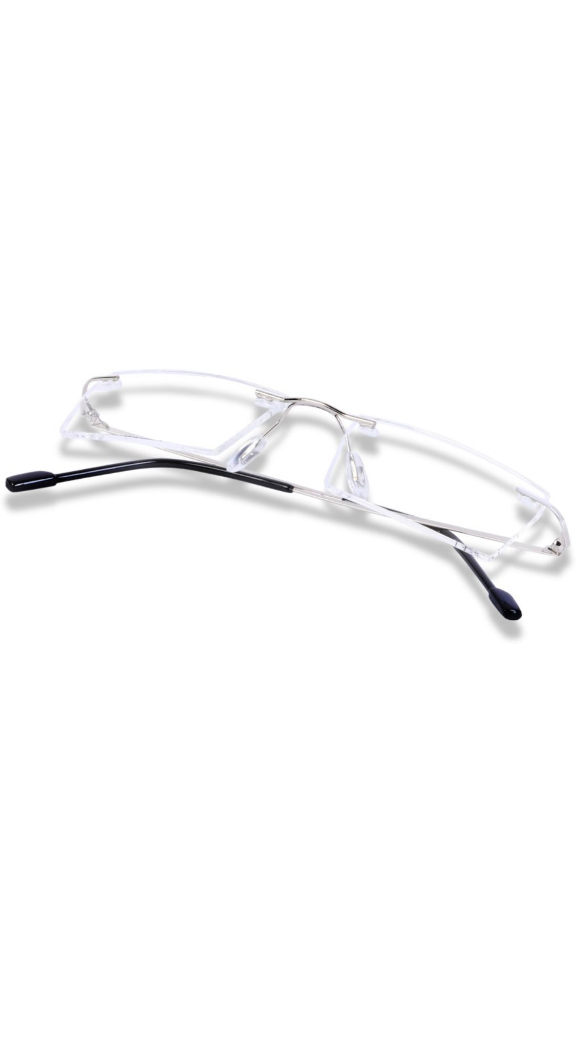Rectangle Signature Rimless Frame (Silver)