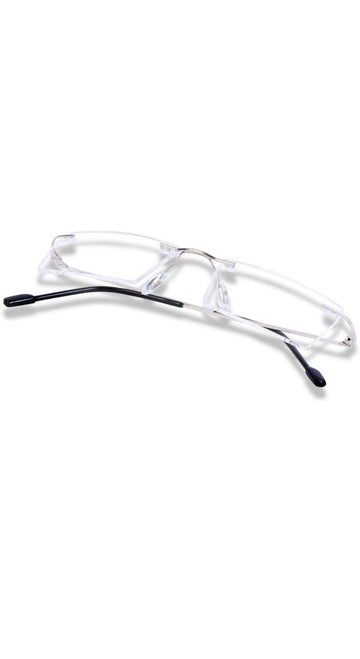 Rectangle Signature Rimless Frame (Silver)