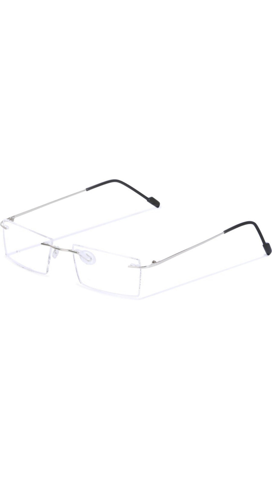 Rectangle Signature Rimless Frame (Silver)