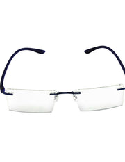 Rectangle Signature Rimless Frame