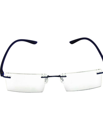 Rectangle Signature Rimless Frame