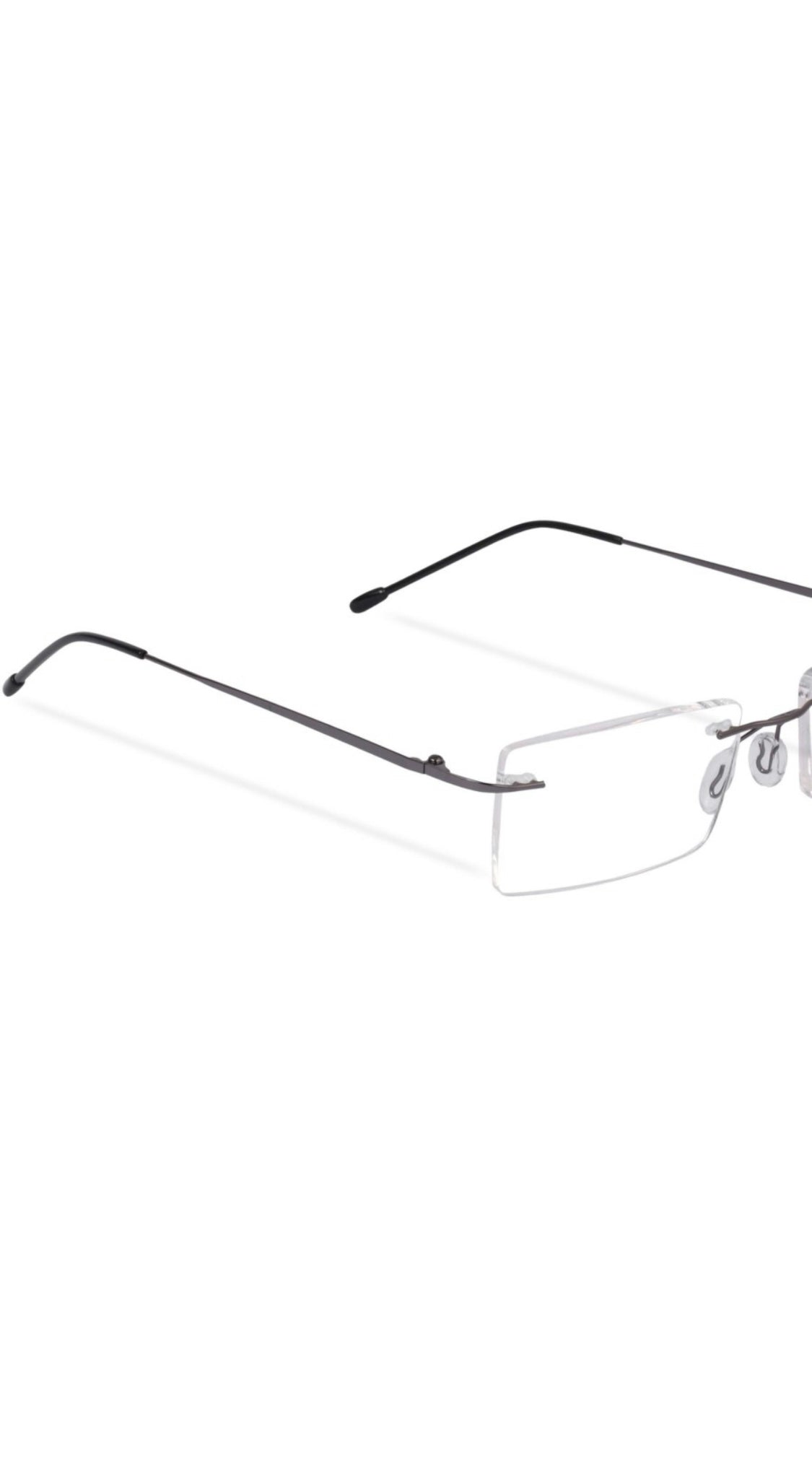 Rectangle Signature Rimless Frame (Black)