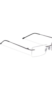 Rectangle Signature Rimless Frame (Black)
