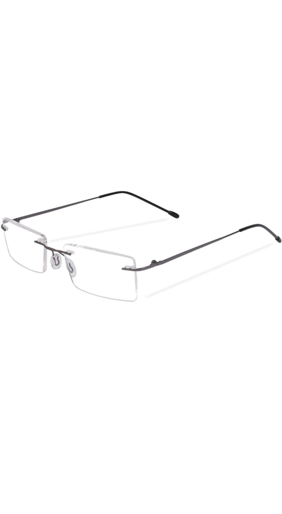 Rectangle Signature Rimless Frame (Black)