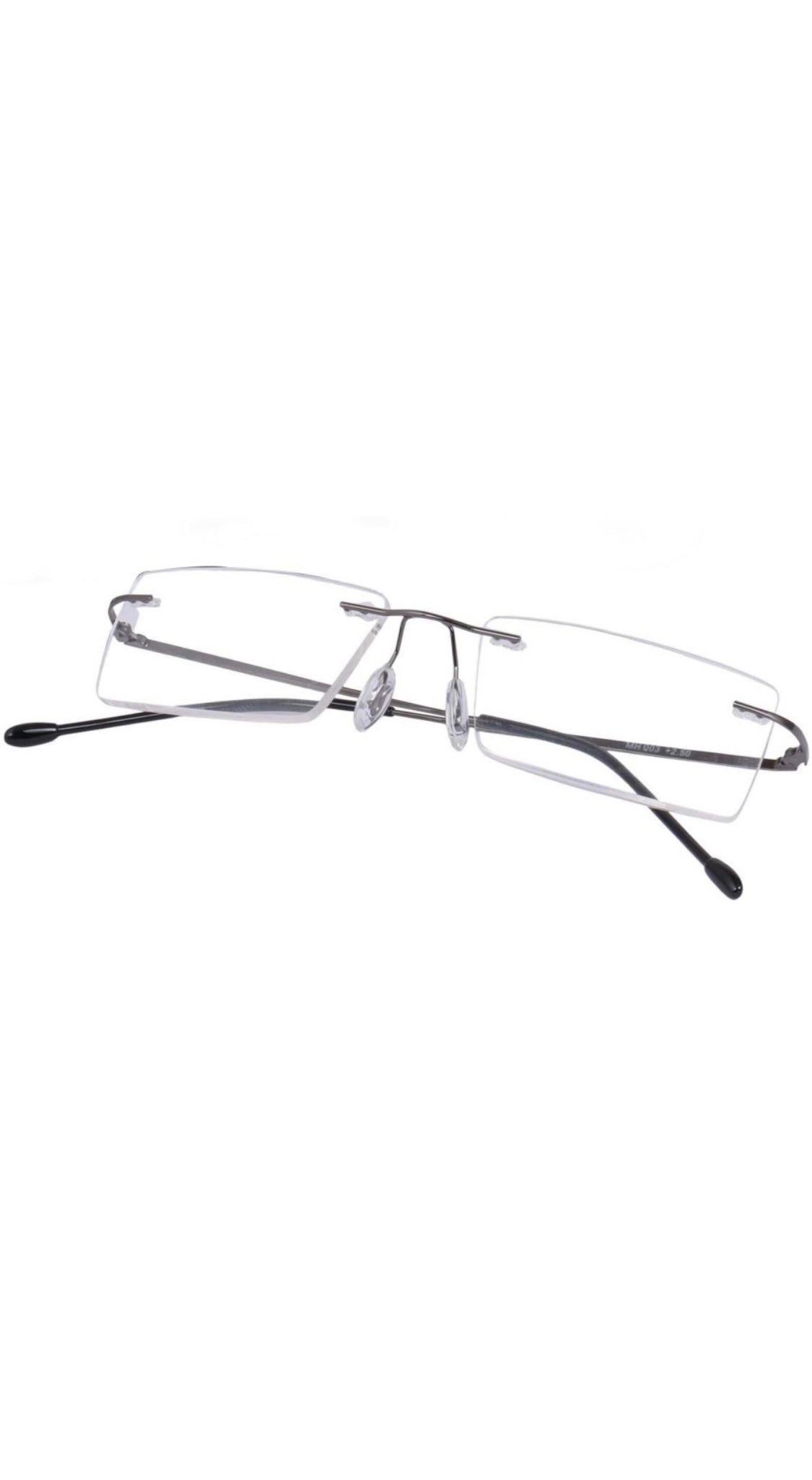 Rectangle Signature Rimless Frame (Black)