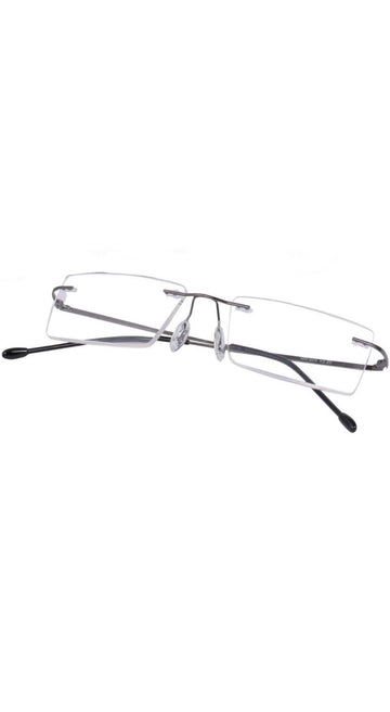 Rectangle Signature Rimless Frame (Black)
