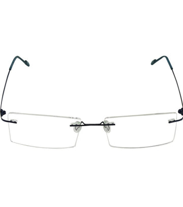 Rectangle Signature Rimless Frame (Blue)