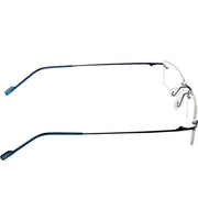 Rectangle Signature Rimless Frame (Blue)
