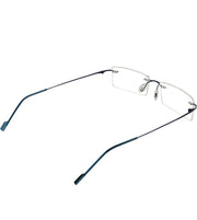 Rectangle Signature Rimless Frame (Blue)