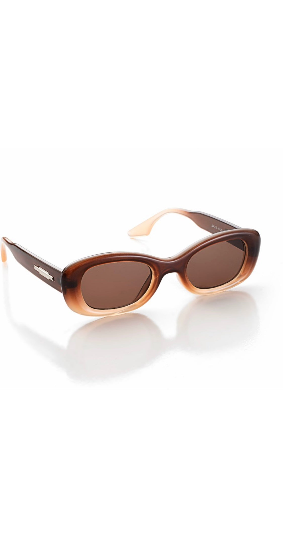 Series Obsession : Retro Style Vintage-Inspired Cat Eye Sunglasses Eyewear For Women (Brown)