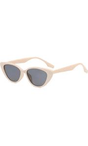 Series Obsession : Trendy UV Protection, Fashionable Women's Cat Eye Sunglasses Shades (Beige)