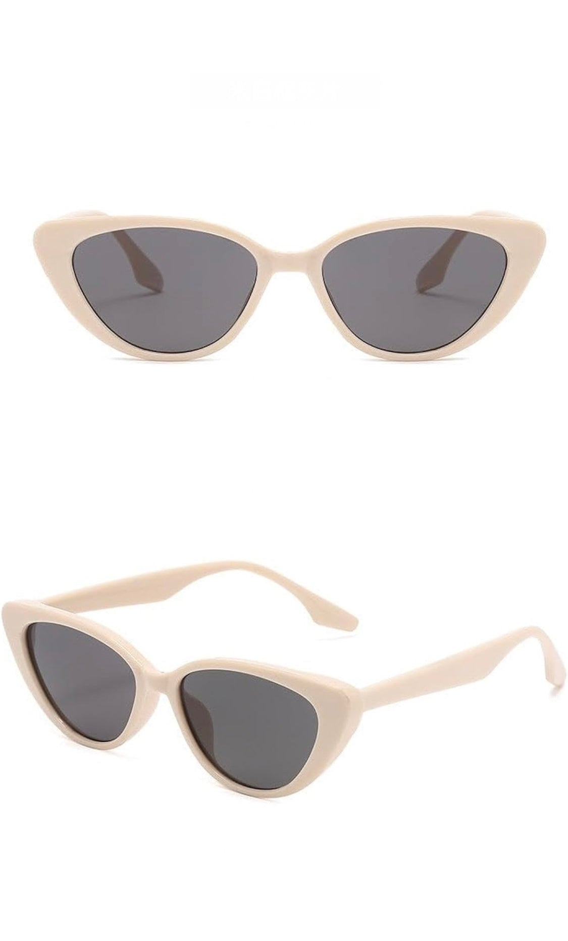 Series Obsession : Trendy UV Protection, Fashionable Women's Cat Eye Sunglasses Shades (Beige)