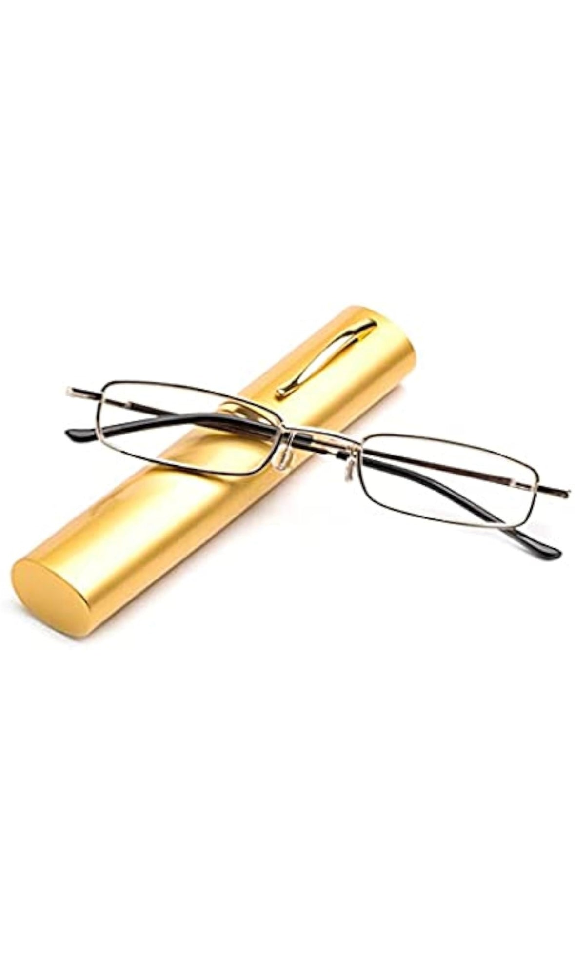Stylish Thin Frame Reading Glasses / Chinese Pen Reading Glasses / Half Eye Shape Reading Glasses (Multicolour) Pack of 1