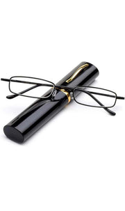 Stylish Thin Frame Reading Glasses / Chinese Pen Reading Glasses / Half Eye Shape Reading Glasses (Multicolour) Pack of 1