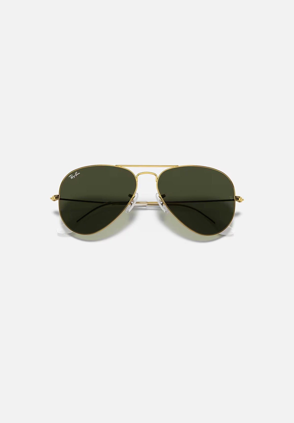 Ray-Ban Originals Classic Aviator Original RAY BAN Green Sunglass RB3025 UV Protection Eyewear Shades (Gold and G15)