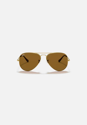 Ray-Ban Originals Classic Aviator Original RAY BAN Brown Sunglass RB3025 UV Protection Eyewear Shades (Gold and Brown)
