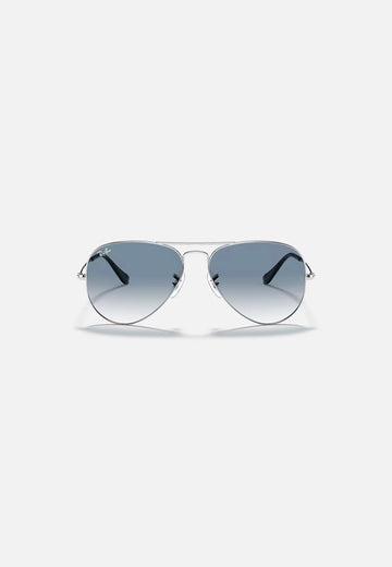 Ray-Ban Originals Classic Aviator Gradient Blue Sunglass RB3025 UV Protection Eyewear Shades (Silver and Blue)