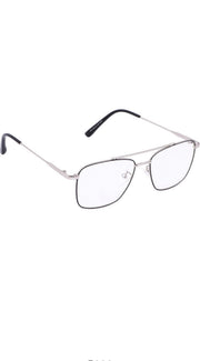 Premium Looking Metal Square Frame (Black & Silver)