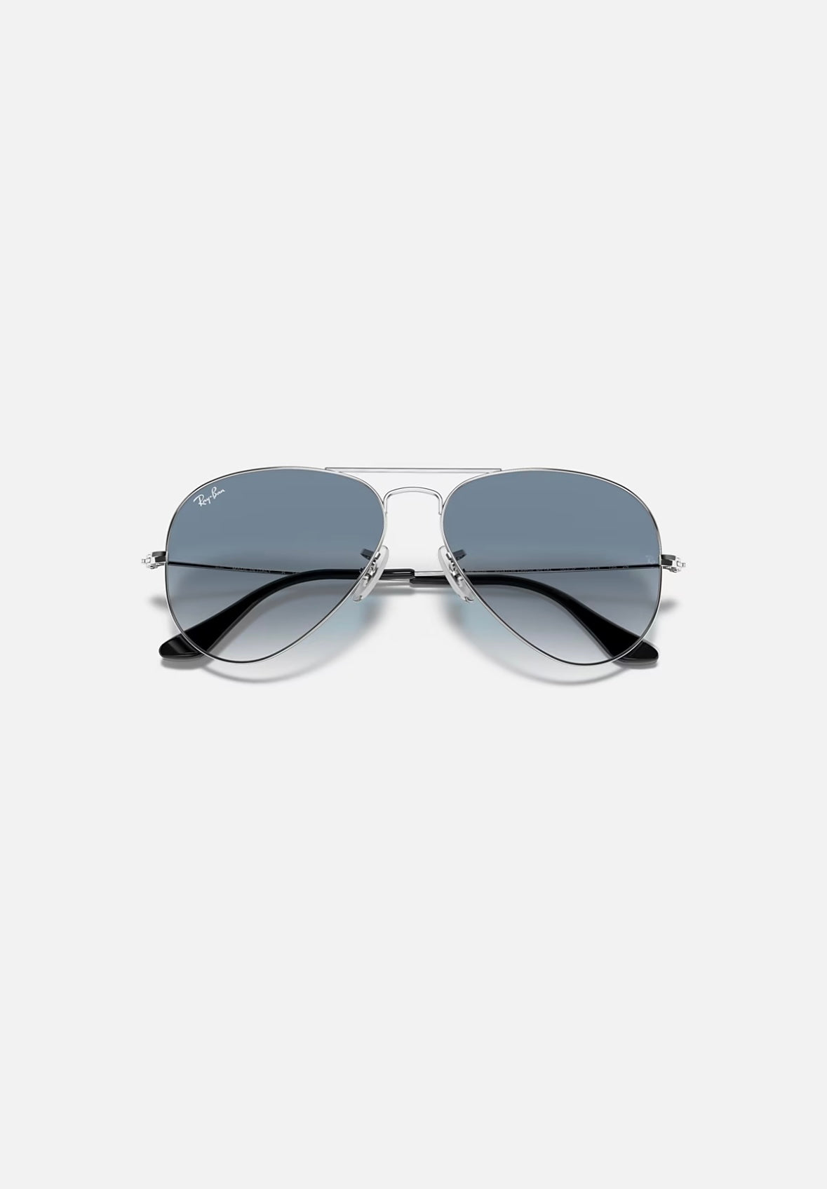Ray-Ban Originals Classic Aviator Gradient Blue Sunglass RB3025 UV Protection Eyewear Shades (Silver and Blue)