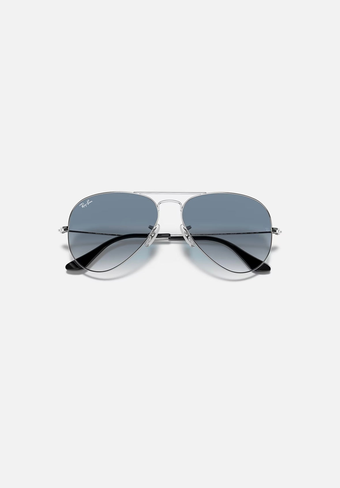 Ray-Ban Originals Classic Aviator Gradient Blue Sunglass RB3025 UV Protection Eyewear Shades (Silver and Blue)