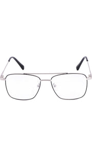 Premium Looking Metal Square Frame (Black & Silver)