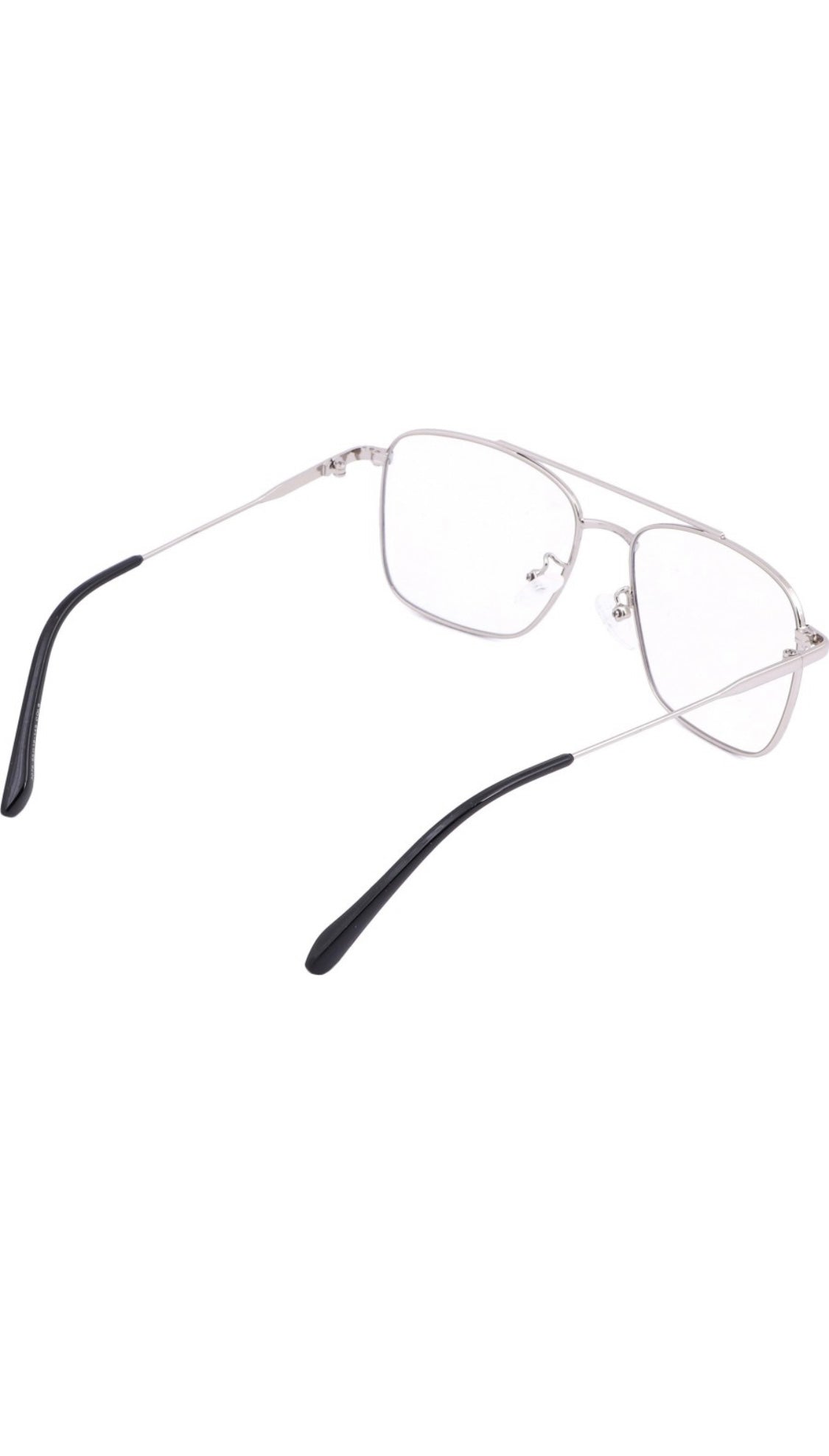 Premium Looking Metal Square Frame (Black & Silver)