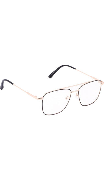 Premium Looking Metal Square Frame (Black & Gold)