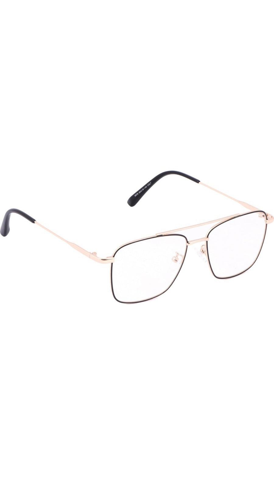 Premium Looking Metal Square Frame (Black & Gold)