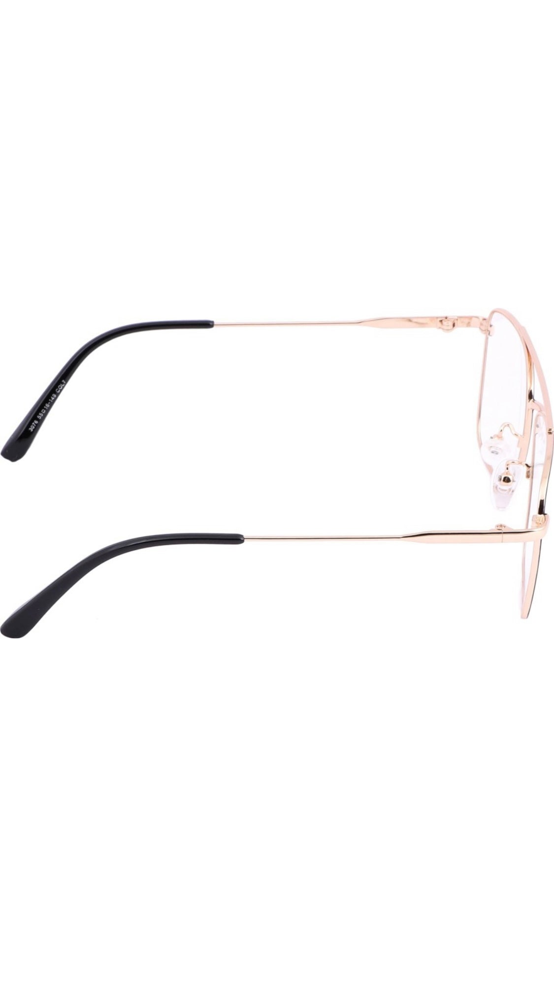 Premium Looking Metal Square Frame (Black & Gold)